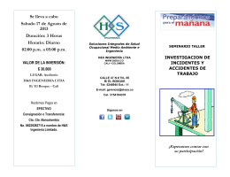 folleto promocional - Blog Programa Salud Ocupacional UNIAJC