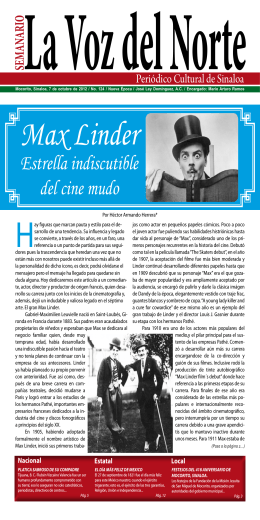 Max Linder Estrella indiscutible del cine mudo