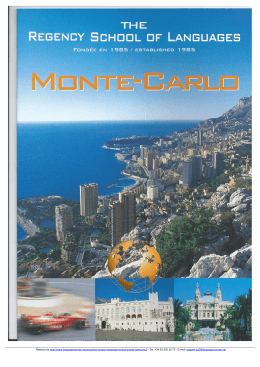 Monaco Language School, Monte Carlo - Folleto