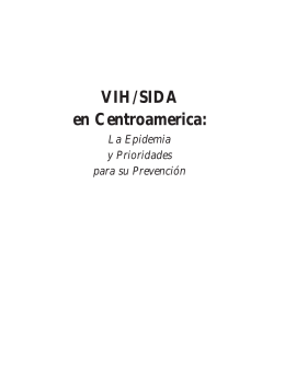 la epidemia y prioridades para su prevención