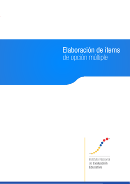 Elaboración de ítems de opción múltiple