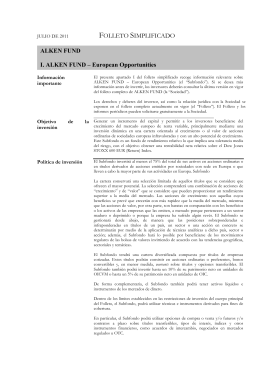 Alken Fund July 2011 Simplified Prospectus_ES