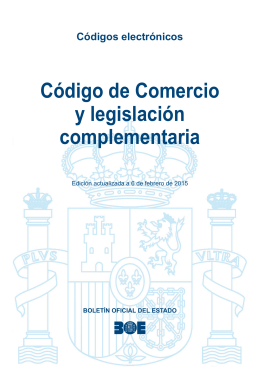 Código de Comercio y legislación complementaria