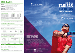 TARIFAS - GolfCanal