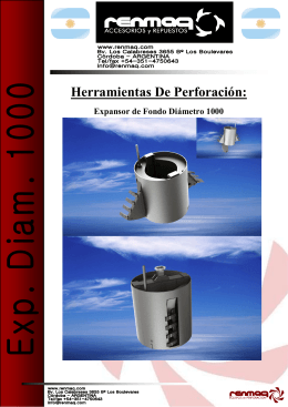 Folleto Expansor Diametro 1000