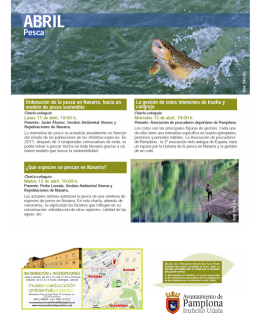 Abril - PESCA - Museo de Educación Ambiental San Pedro