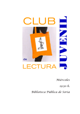 Folleto Club de Lectura Juvenil 2015