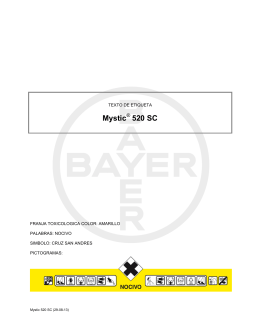 Etiqueta Mystic® 520 SC - Bayer CropScience Chile