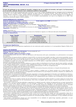 EKUI INVERSIONES, SICAV, S.A.