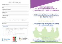 programa - Universidad de Zaragoza