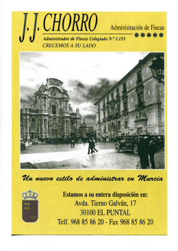 Page 1 de Fincas ón ***** Administrador de Fincas Colegiado N