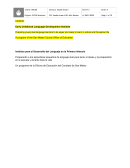ECLDI_Brochure_English and Spanish