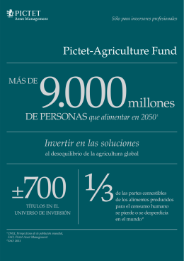 Pictet-Agriculture Fund