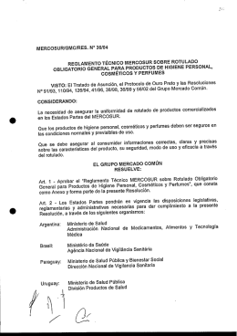 mercosurigmcires. n° 36/04 reglamento técnico mercosur sobre