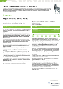 Investec High Income Bond Fund
