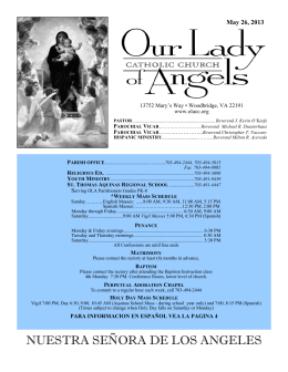nuestra señora de los angeles - Our Lady of Angels