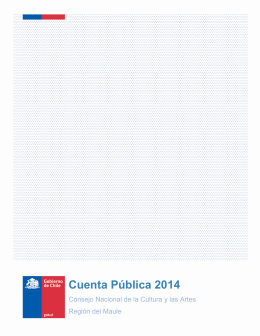 Cuenta Pública 2014 - Consejo Nacional de la Cultura y las Artes