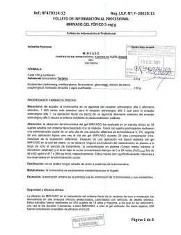 Mirvaso gel tópico 5 mg/g