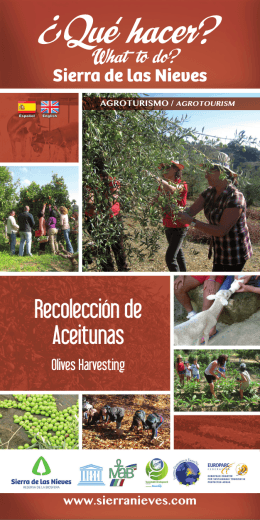 folleto en pdf - Sierra de las Nieves