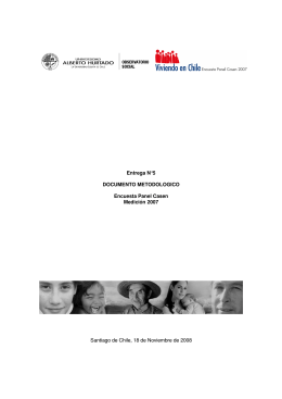 Documento Metodologico Encuesta Panel Casen 2007
