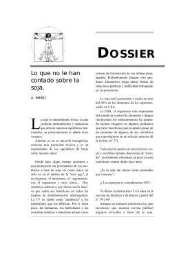 Lo que no le han contado sobre la soja