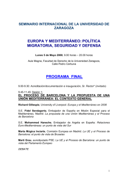 programa - Universidad de Zaragoza