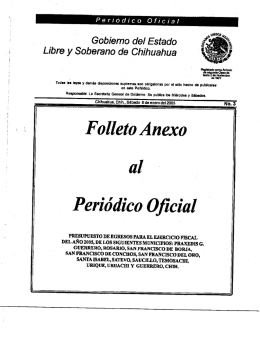 . Gobierno del Estado - H. Congreso del Estado de Chihuahua