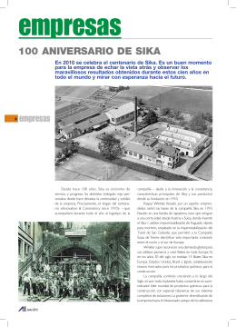 100 ANIVERSARIO DE SIKA