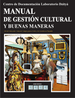 Manual de Gestión Cultural y Buenas Maneras