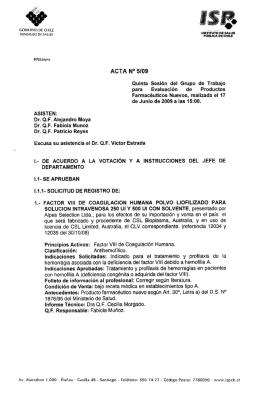GT5 170609 - Instituto de Salud Pública de Chile