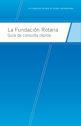 La Fundación Rotaria