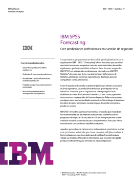 IBM SPSS Forecasting