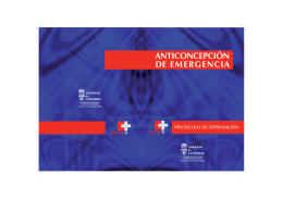 Anticoncepción de emergencia - Consejería de Sanidad del