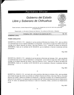 1 - H. Congreso del Estado de Chihuahua