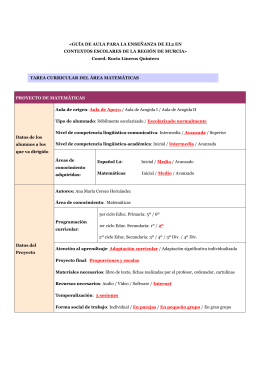 Aula de Apoyo / Aula de Acogida I / Aula de Aco