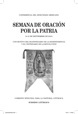 SEMANA DE ORACIÓN POR LA PATRIA