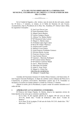 Acta del pleno de 31 de enero de 2004
