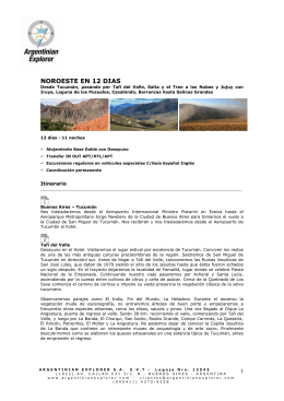 Folleto PDF - Argentinian Explorer