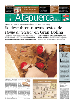 Otoño 2004 - Diario de Atapuerca