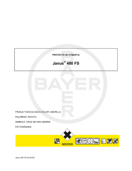 Janus 480 FS - Bayer CropScience Chile