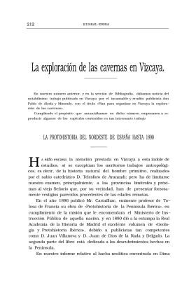 La exploración de las cavernas en Vizcaya.