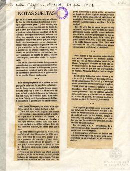 r. Sr. La Cierva, espejo de caciques, el horn .bre de 1909