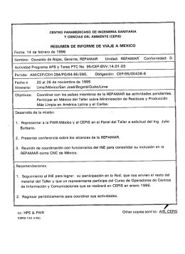 Informe de viaje a México