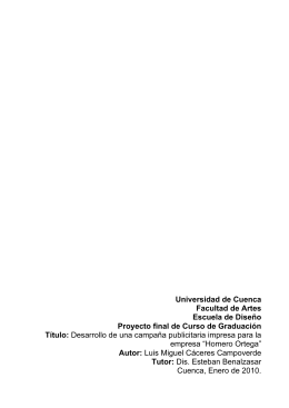 Homero Ortega - Universidad de Cuenca