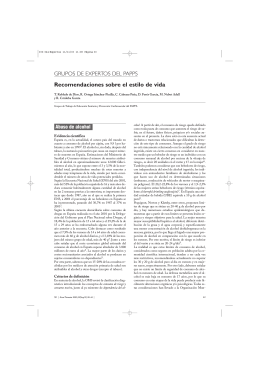 Recomendaciones sobre estilos de vida