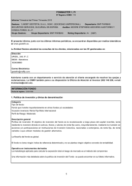 Informe Trimestral