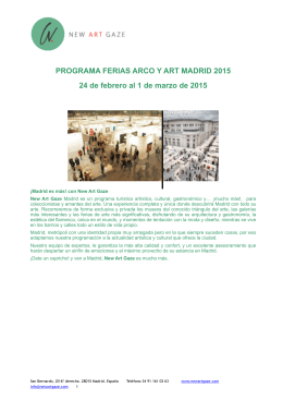 programa completo ferias arco y art madrid 2015