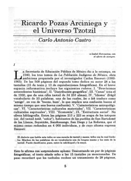 Ricardo Pozas Arciniega y el Universo Tzotzil