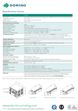 Especificaciones técnicas F220i