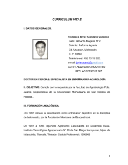 CURRICULUM VITAE